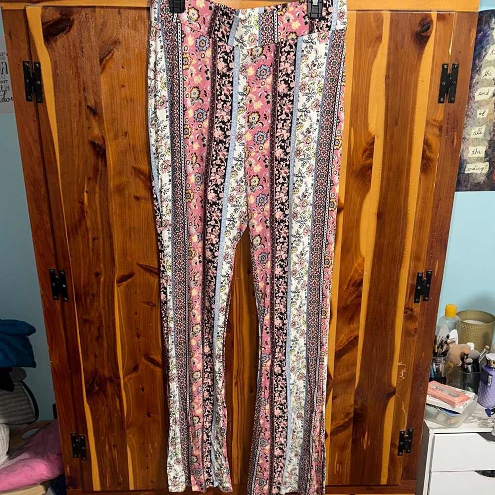 Maurices Multicolor Floral Patterned Pants